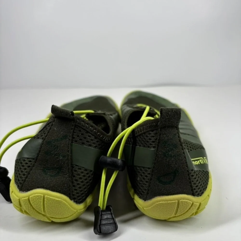 NORTIV‎ 8 Big Kids Youth Size 5 Army Green Barefoot Quick-Dry Water Aqua Shoes
